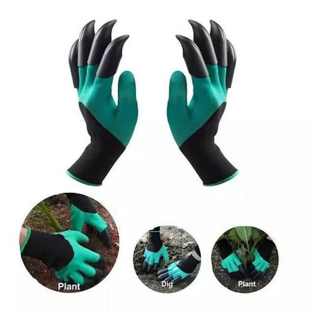 Breathable Gardening Gloves with Claws for Digging and Planting
