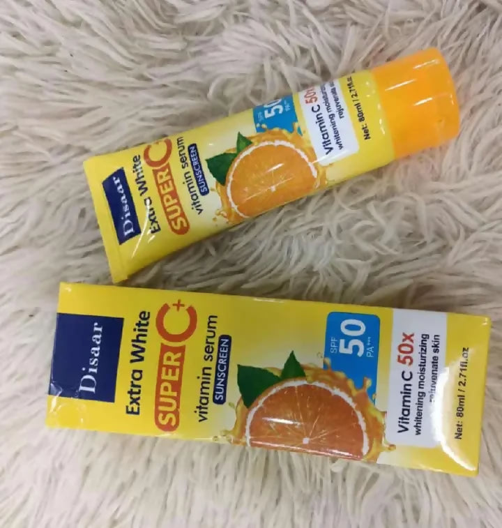 Disaar extra white super vitamin serum sunscreen -80ml