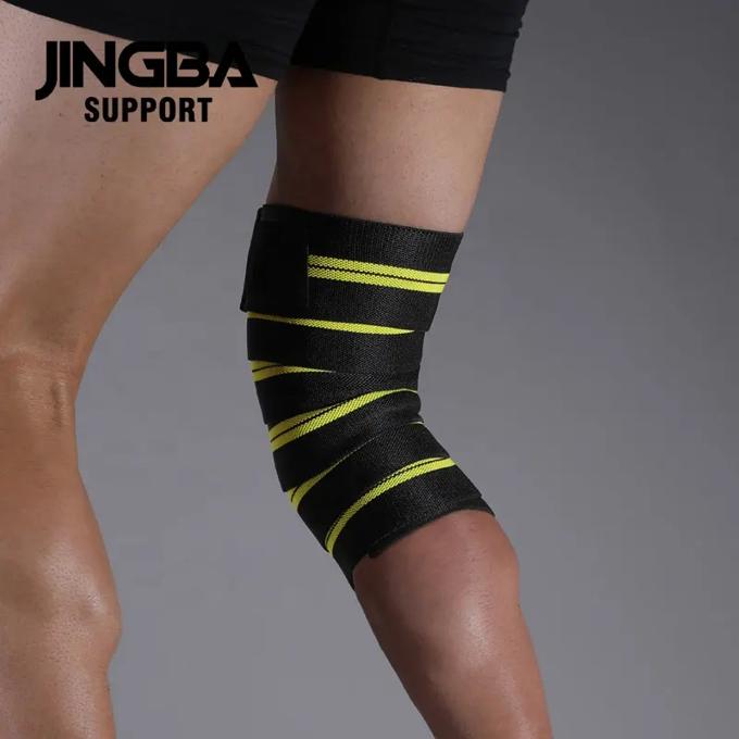 Jingba Gym Weight Lifting Leg Knee Compression Strap Training Wrap Elastic Bandage