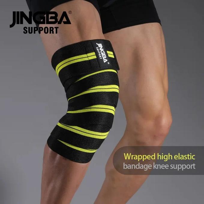 Jingba Gym Weight Lifting Leg Knee Compression Strap Training Wrap Elastic Bandage