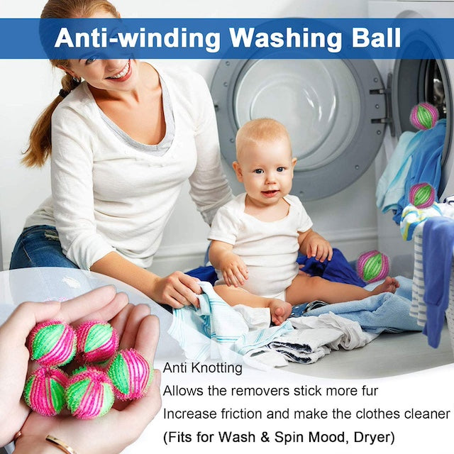 Lint Collecting Machine Balls for Front Loader Machines, Pet Hair Remover, Bedding Washer Dryer Floating Ball
