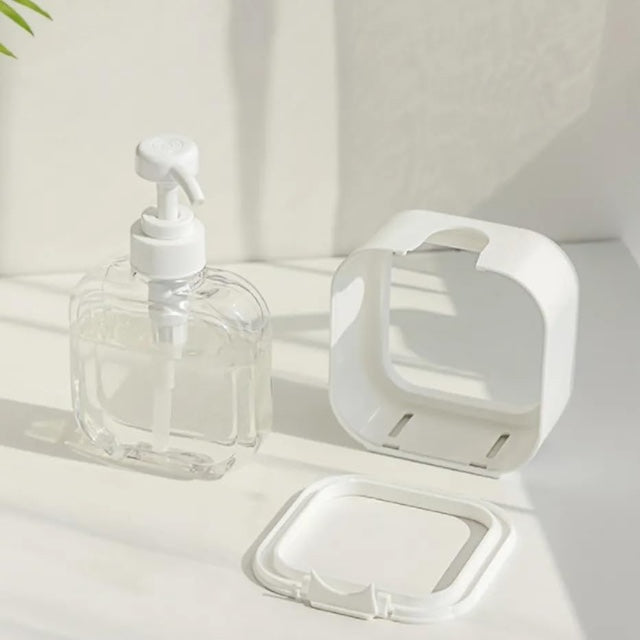 Liquid Soap Dispenser, Megory Soap Dispenser, Shampoo Conditioner, Shower Gel Dispenser with Pump and Waterproof Labels