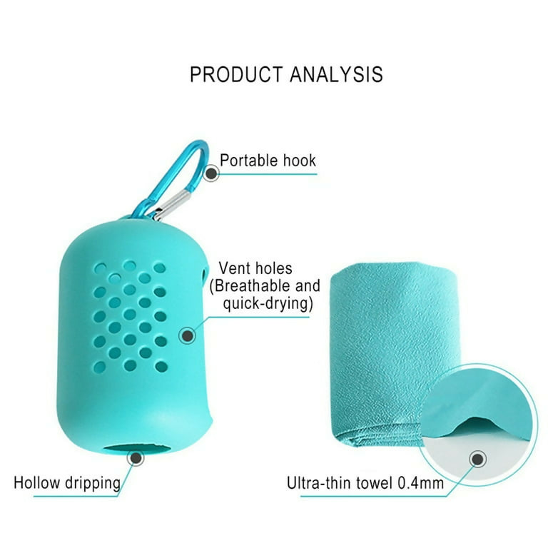 Portable sports Quick dry Cool towel in silicone pocket3