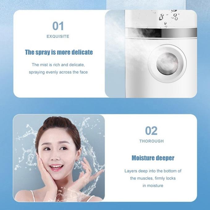 Nano Mist Facial Humidifier, Hydrating Skin USB Rechargeable
