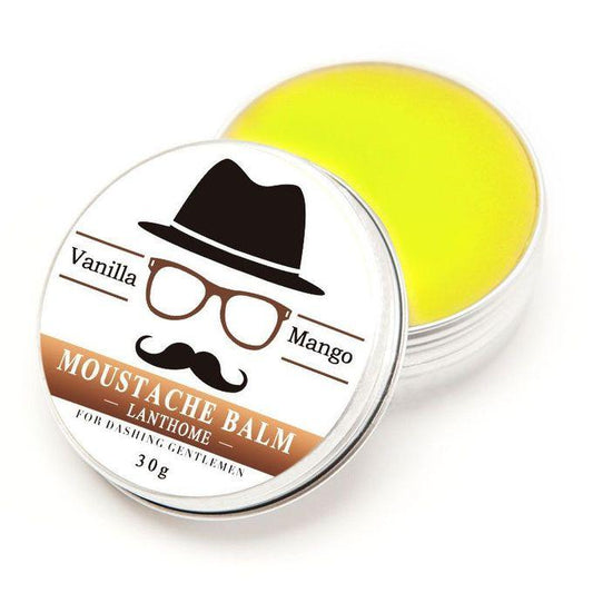 Lanthome Moustache Balm Vanilla & Mango Scented Grooming Oil Wax, Healthy and Safe, 100% Natural Organic Moustache Wax