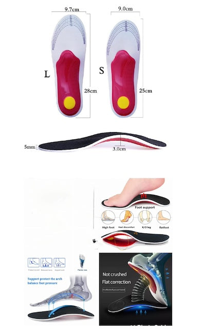 Orthopedic Insoles, OrthoSole Flat Foot Correction, Pain Relief Insoles, Orthopedic Foot pain Arch Support, Insoles for Flat Feet