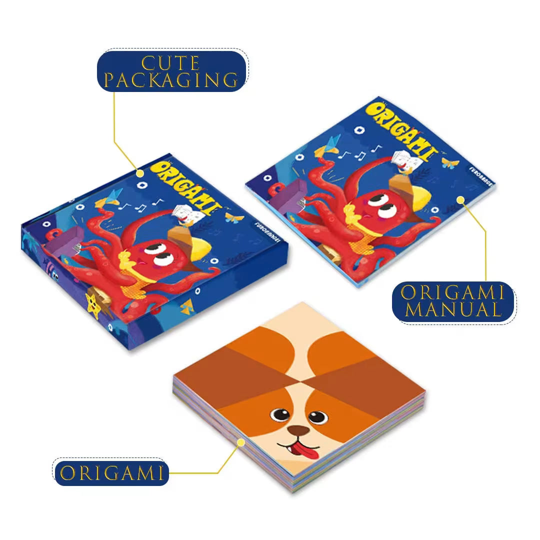 Colorful Origami Kit with Step-by-Step Tutorials
