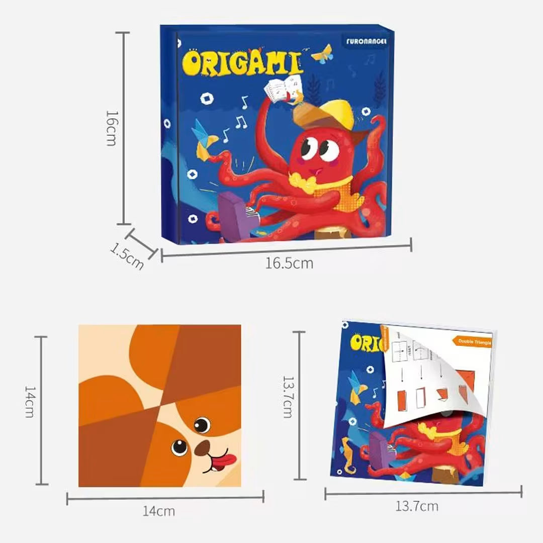 Colorful Origami Kit with Step-by-Step Tutorials