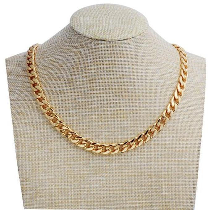 Gold Chain Necklace, Ultra Luxury Look Real Feel Real
