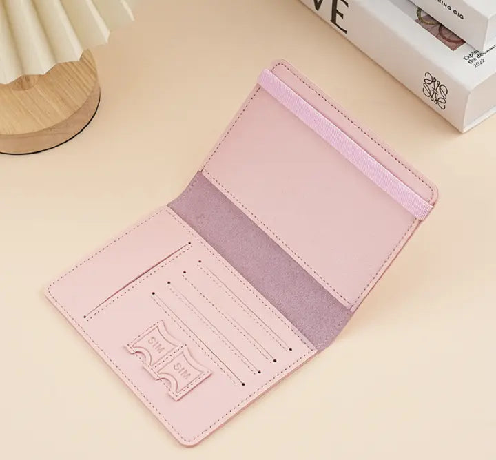 Ultra-thin Multi-function PU Leather Passport Holder and Travel Wallet