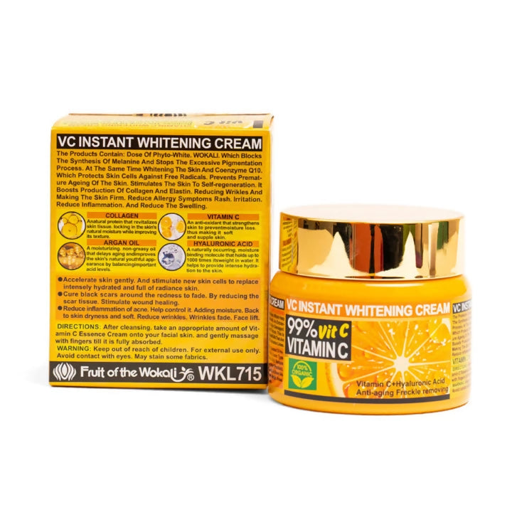 Fruit of the Wokali-Vitamin C Whitening Cream with Hyaluronic Acid