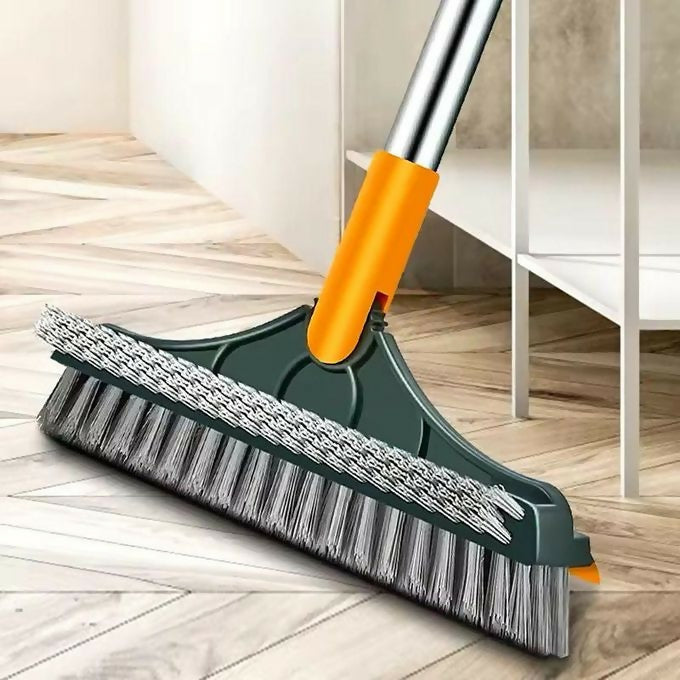 3 in 1 Magic Brush Floor Scrub Brush Broom Brush Long Handle Household Cleaning Brush Stainless Steel Bathroom Cleaning Home2