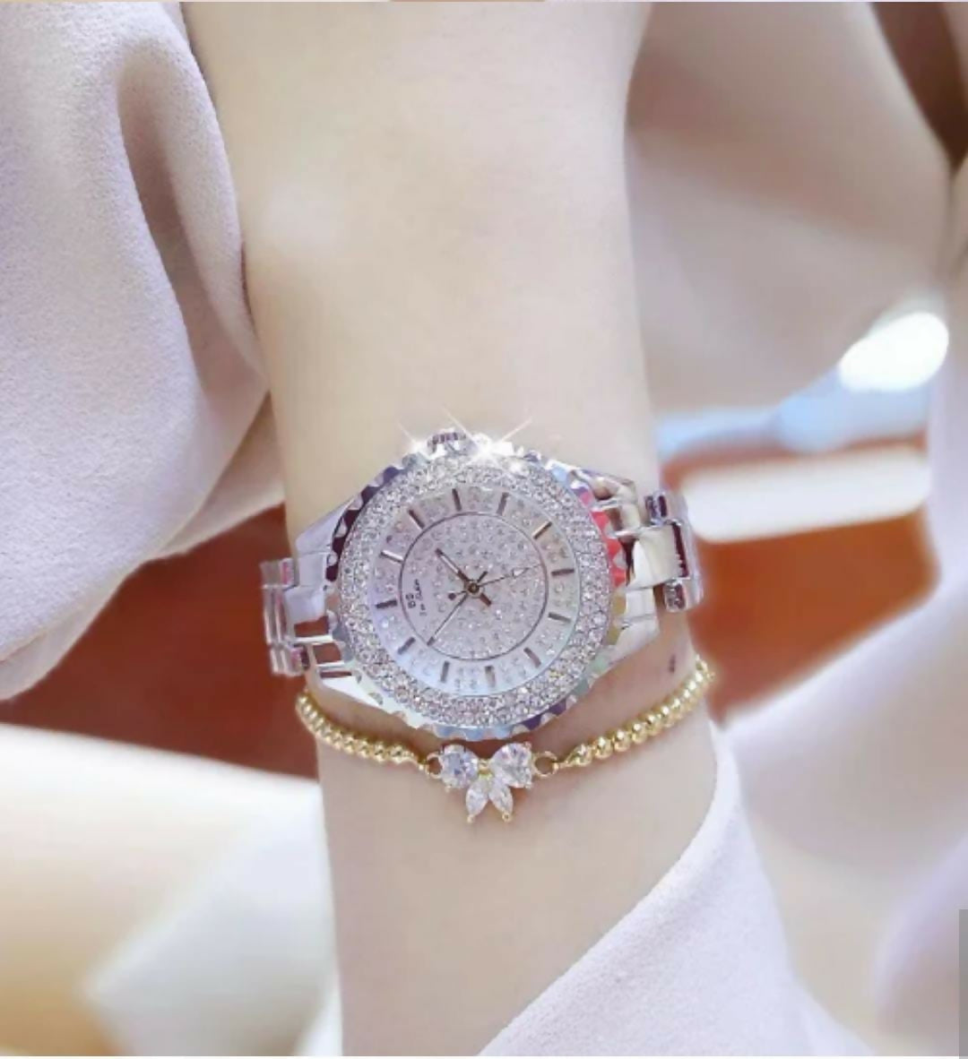 Diamond watch for fashion girl