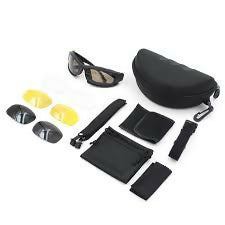 FS X7 Mountaineering Camping Protective Work Glasses Tactical Military Shooting Goggles Outdoor Sunglasses 4 Lenses