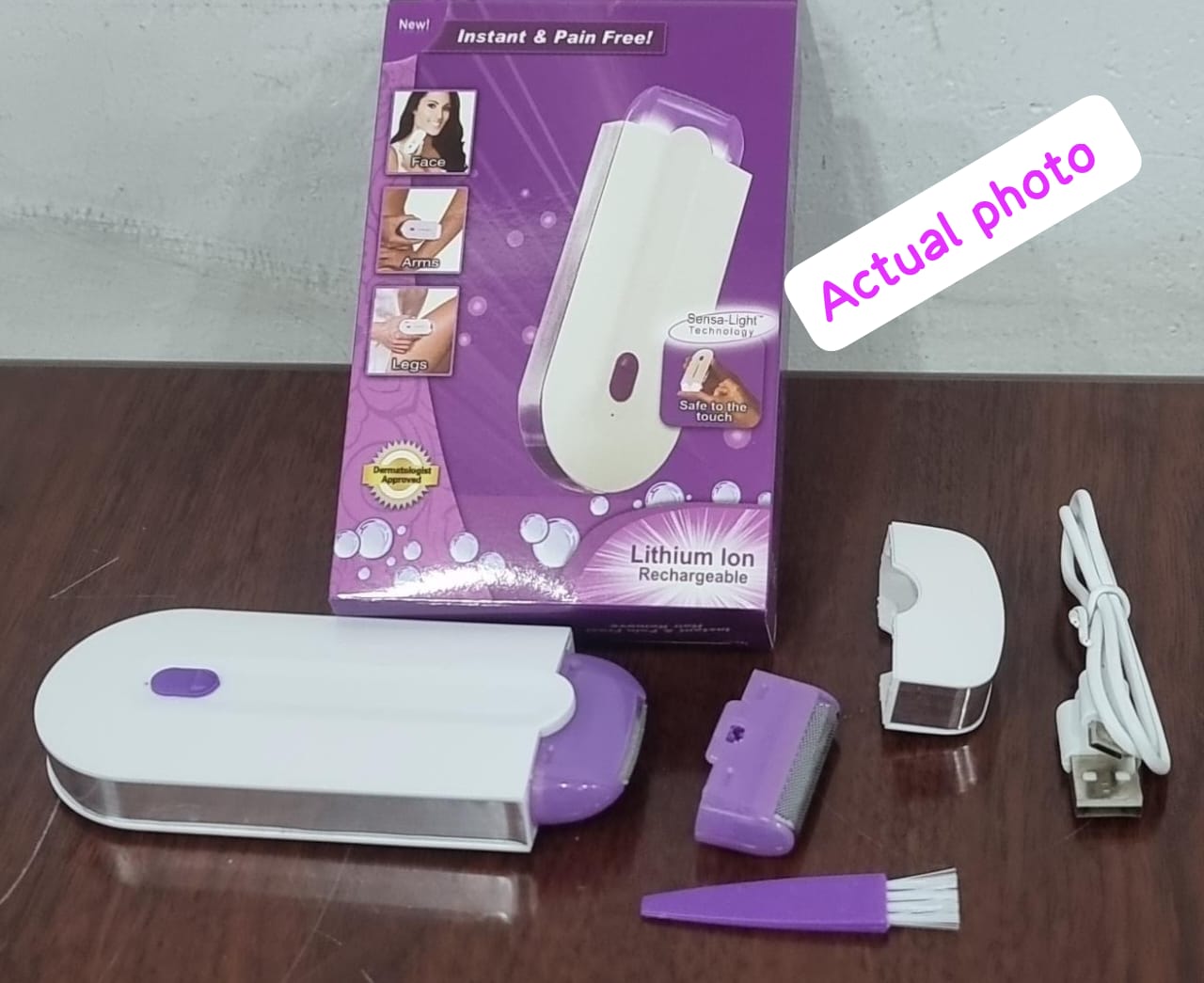 Electric Face & Body Painless Hair Remover – Rechargeable Precision Shaver