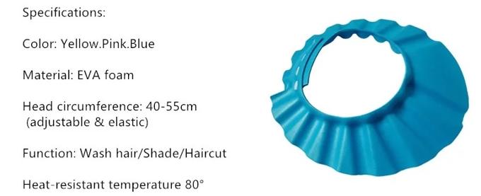 2 Pcs Soft Adjustable Baby Shower Cap Bathing Protection