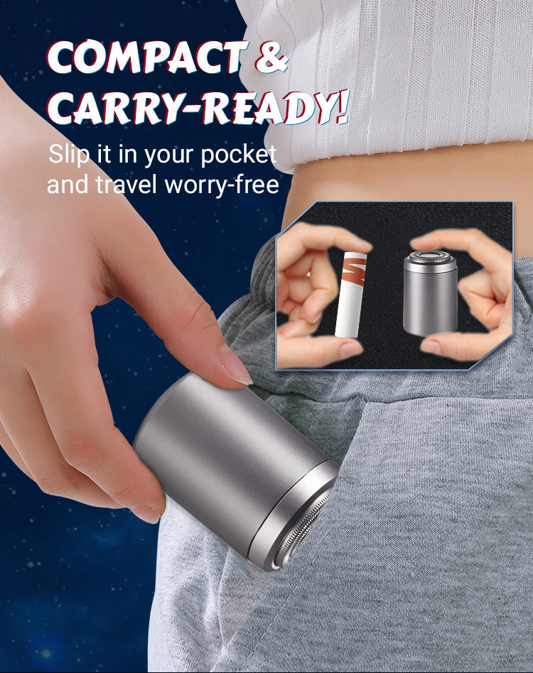 Portable Multifunctional Electric Shaver Rechargeable Travel Mini Men Razors Long Endurance Hair Trimmer IPX6 Waterproof Wet/Dry
