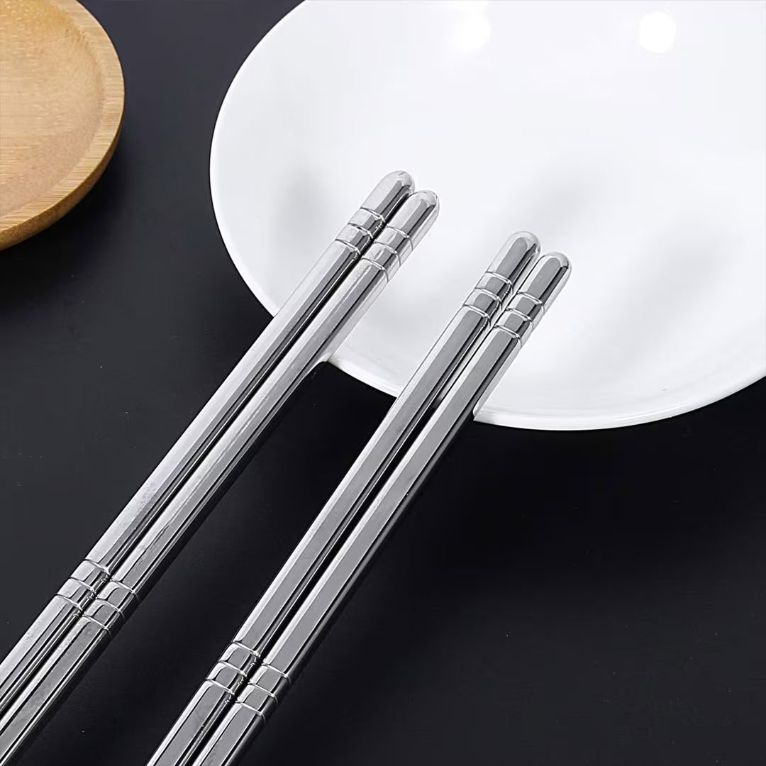 23cm Reusable S/Steel Chopsticks