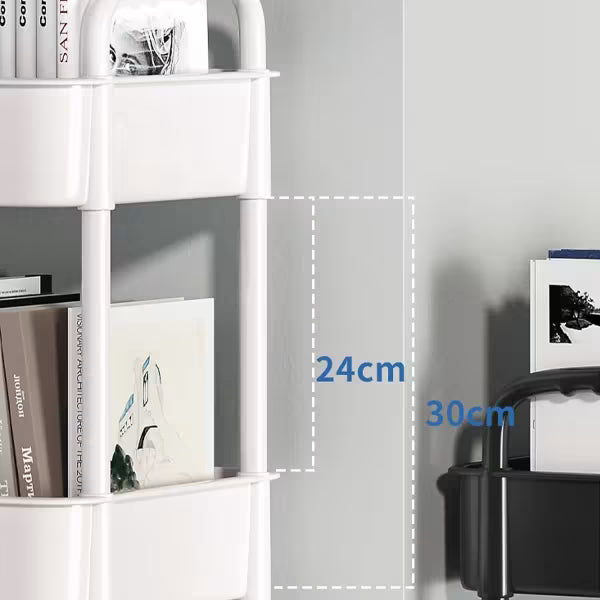 5-Tier Rolling Storage Trolley