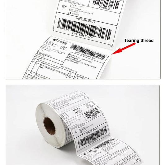 4x6 Inch Thermal Shipping Labels – Waterproof, Self-Adhesive Direct Thermal Waybill Paper (500pcs Roll)