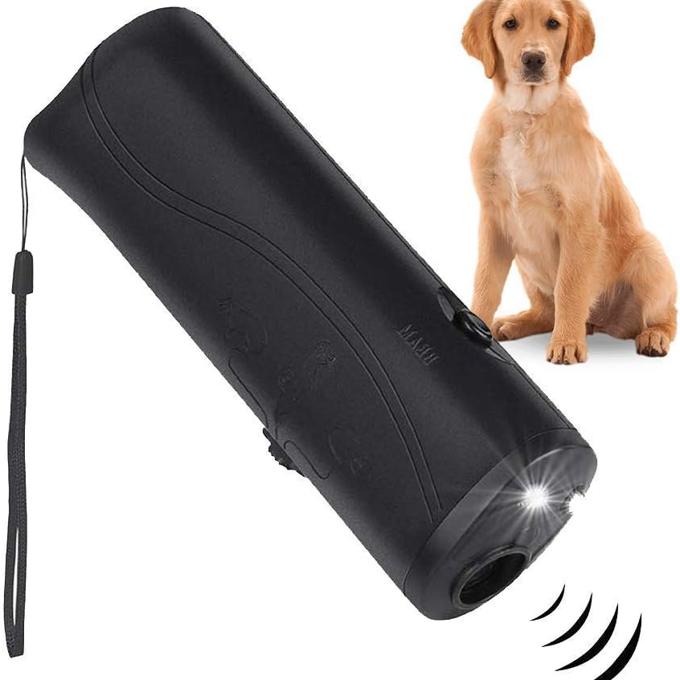 3 in 1 Ultrasonic Anti Bark Stop Barking Dog Training Repeller Handheld Control Trainer with LED Flashlight