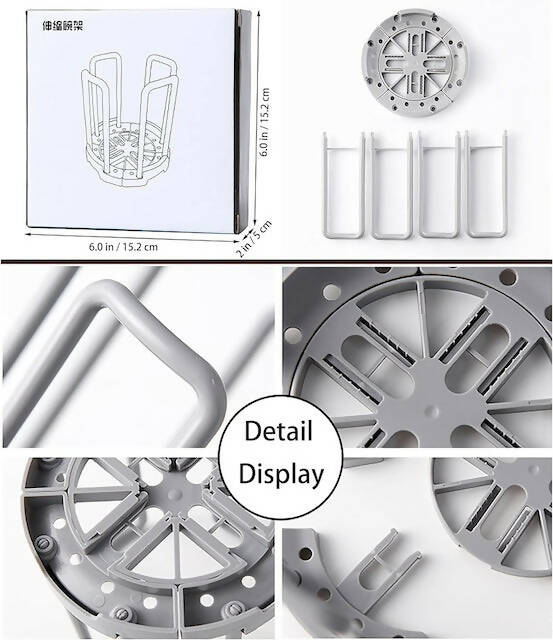 Adjustable Bowl Holder, Retractable Bowl Rack, Kitchen Storage Bowl Rack, Multifunctional Creative Tableware Rack, Tableware Storage Rack