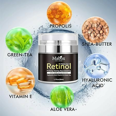 Mabox Retinol Cream Vitamin E Face Serum