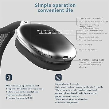 Bluetooth Wireless Headphones Headset
