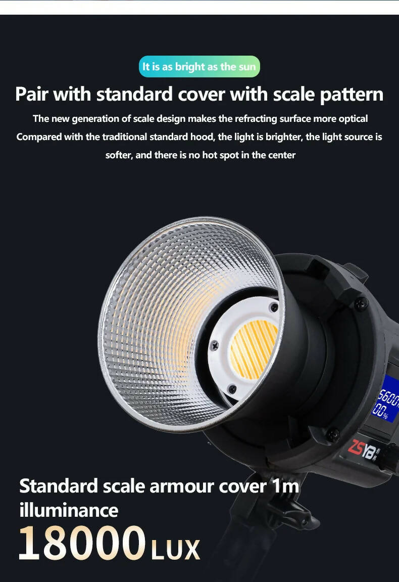ZSYB CL-60Bi Bi-color LED Light 3200-5600k led 60w Professional iluminador led para video para fotografia For Outdoor Shooting