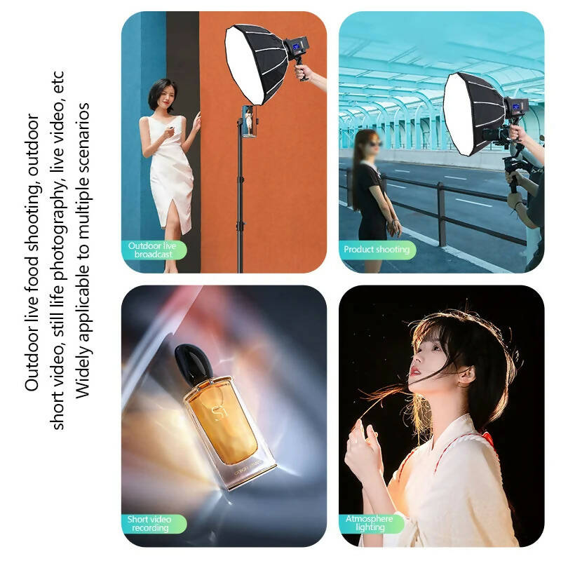 ZSYB CL-60Bi Bi-color LED Light 3200-5600k led 60w Professional iluminador led para video para fotografia For Outdoor Shooting
