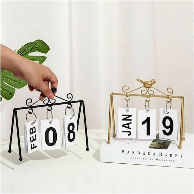 Flip Desk Calendar with Large Display, Daily Office Desk Calendar, Calendar to Manage Busy Schedules
