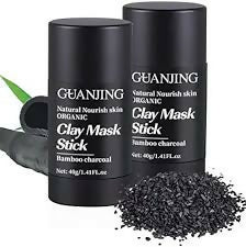 GUANJING CLAY MASK STICK BAMBOO CHARCOAL ORGANIC 40g