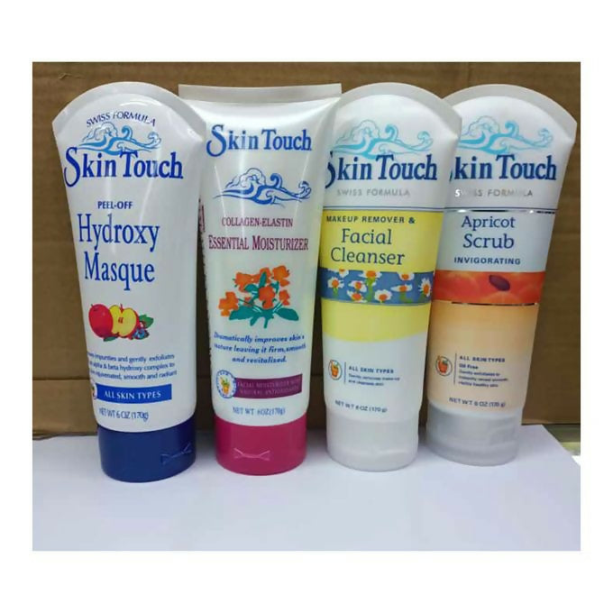 Skin Touch Peel Off Mask, Cleanser, Body Scrub& Moisturizer set