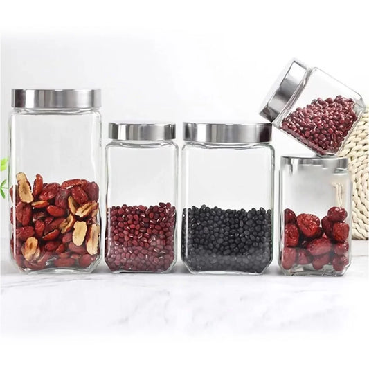 Glass Jar with S/Steel Lid