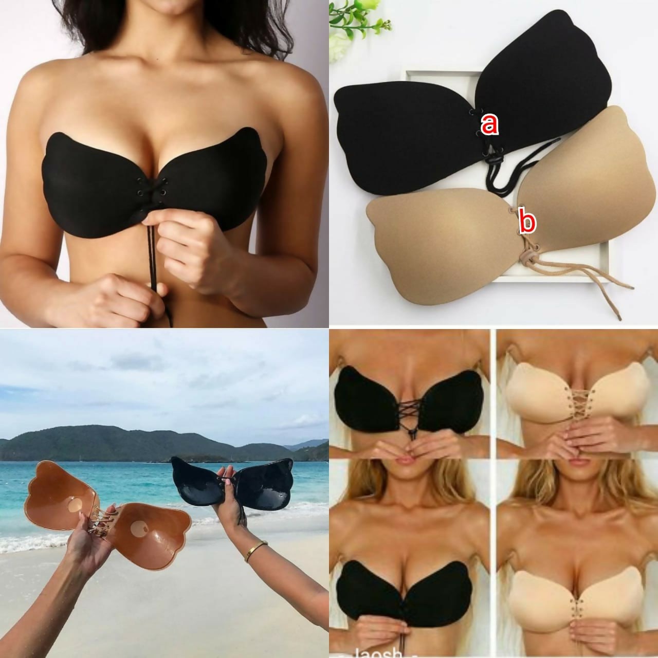 Self Adhesive Strapless bra