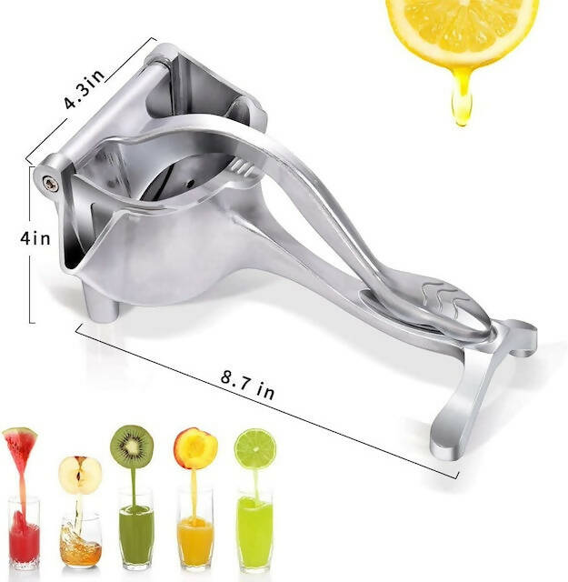 Multipurpose Metallic Manual Juicer, Lemon Squeezer Citrus Juicer Hand Press Heavy Duty Manual Squeeze, Juicer Extractor Tool