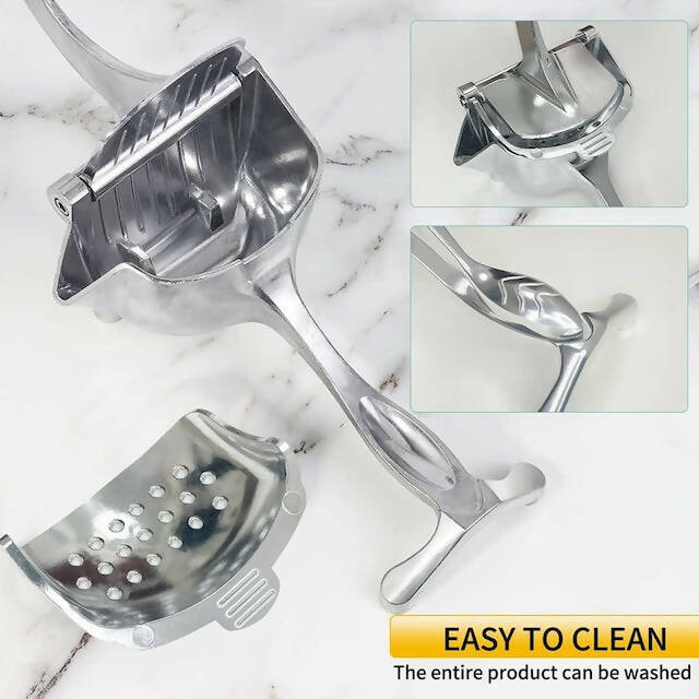 Multipurpose Metallic Manual Juicer, Lemon Squeezer Citrus Juicer Hand Press Heavy Duty Manual Squeeze, Juicer Extractor Tool