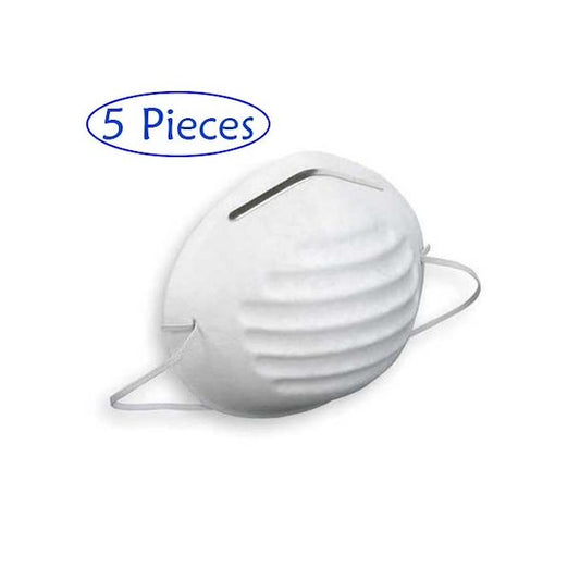 Face Mask Approved Respirator Anti Filtered High Filtration, Disposable Dust and Filter Face MasK - 5 Pieces