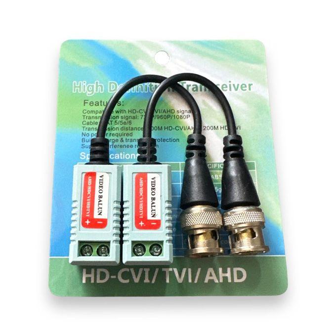 1 Pair CCTV Video Balun Twisted BNC Passive Transceivers UTP Balun BNC Cat5 CCTV UTP Video Balun Up To 300M Range, sn:202HD - Transceivers