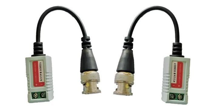 1 Pair CCTV Video Balun Twisted BNC Passive Transceivers UTP Balun BNC Cat5 CCTV UTP Video Balun Up To 300M Range, sn:202HD - Transceivers