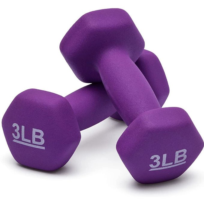 1 Pair Vinyl Dumbells Aerobic Exercise - 