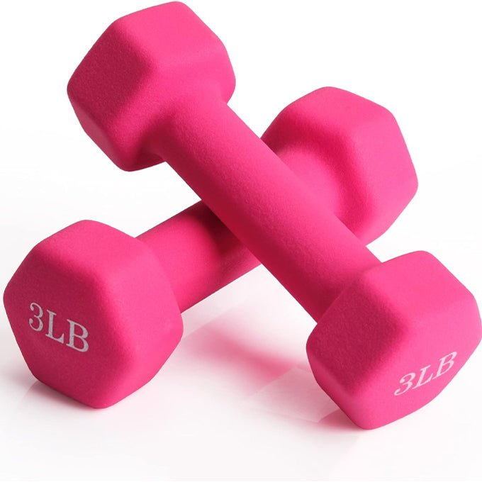 1 Pair Vinyl Dumbells Aerobic Exercise - 