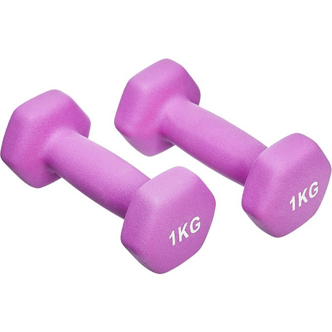 1 Pair Vinyl Dumbells Aerobic Exercise - 