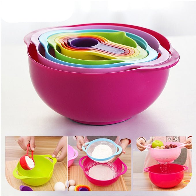 10 in 1 Measuring bowl/sieve & cups - 