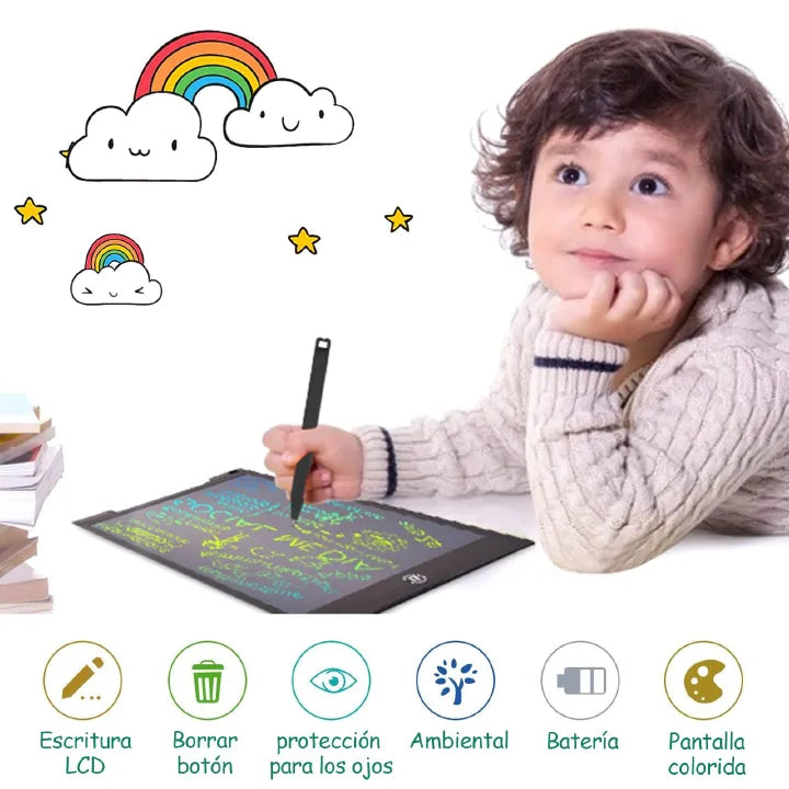 10-inch LCD Writing Tablet for Kids, Erasable Colorful Digital Drawing Doodle Board