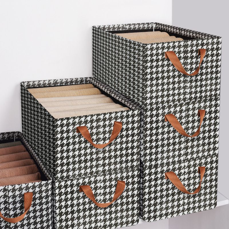 Jaza Keja Foldable Fabric Storage Organizer Box with Steel Frame, Gray