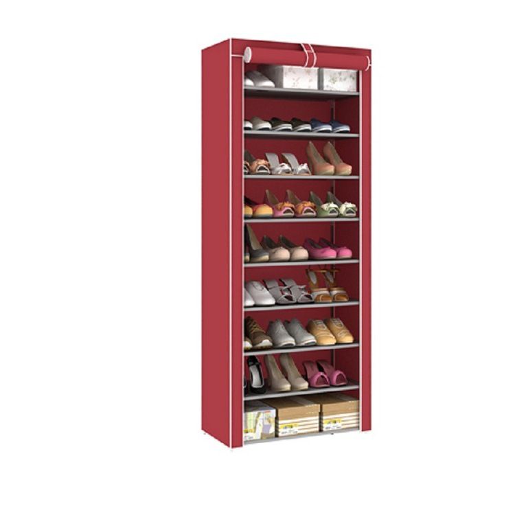 Jaza Keja 6-Tier Dustproof Shoe Rack, Freestanding Easy Assembly Storage Organizer