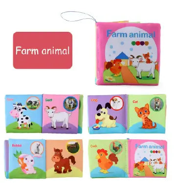Enlightenment Cloth Book Educational Toy for Infants 0-36 Months