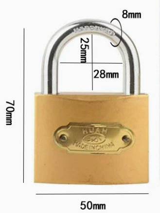 Waterproof Rust-Proof Key Padlock for Luggage and Doors