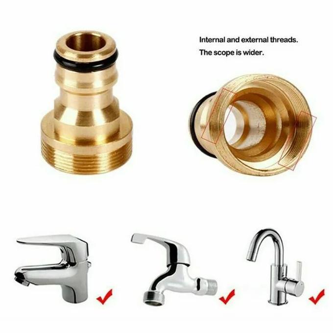 1/2" Kitchen Tap Adapter Joiner Universal Tap To Garden Hose Pipe Connector Mixer - Tap Adapter